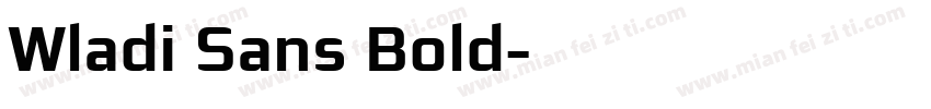 Wladi Sans Bold字体转换